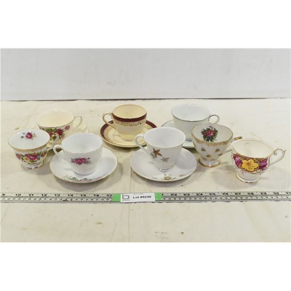 Assorted Tea Cups & Saucers