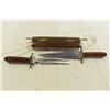 Image 3 : Carving Knife & Fork w/ Wooden Sheath