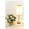 Image 1 : Damaged Lamp w/ Fake Flowers