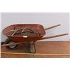 Image 1 : *metal wheelbarrow with misc (deflated tire)