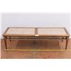 Image 1 : *Ornlate looking coffee table with stone inserts - 5ft long, 20" deep, 16" tall