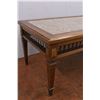 Image 3 : *Ornlate looking coffee table with stone inserts - 5ft long, 20" deep, 16" tall