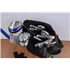 Image 3 : *Golf Clubs in bag with cart - G2 driver, turbo drivers, 767 irons, putter, balls, etc