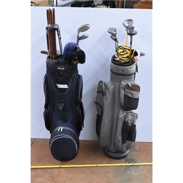 *Two sets of Golf Clubs, with bags