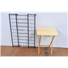 Image 2 : *wine rack and wood tv tray