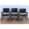 Image 1 : *(3) matching wooden chairs with vinyl seats