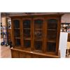 Image 2 : *2 piece China Cabinet + dresser - total height 71", width 64", cabinet portion is 43"tall, 59"wide 