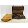 Image 1 : Leather Briefcase, Denim Tarp, Bag & Rubber Shoes