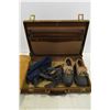 Image 2 : Leather Briefcase, Denim Tarp, Bag & Rubber Shoes