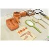 Image 2 : Vintage Hair Dryer, Hand Mirors, vanity brush & Curling Iron