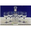 Image 1 : 5 Wine Glasses & Decanter