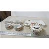 Image 1 : Royal worchester bowl + lid + platter + bake serve bowls