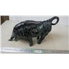 Image 4 : Chalkware? Large Bull figure - 20" long - horns have been repaired