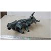 Image 6 : Chalkware? Large Bull figure - 20" long - horns have been repaired