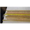 Image 2 : vintage wooden advertising yardsticks