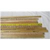 Image 3 : vintage wooden advertising yardsticks