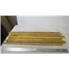 Image 1 : vintage wooden advertising yardsticks