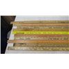 Image 2 : vintage wooden advertising yardsticks