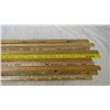 Image 3 : vintage wooden advertising yardsticks