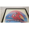 Image 2 : Art print in frame by Larry Smith - 20.75x24.75 "Scarlet Macaws"