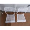 Image 2 : *(2) shower chairs? plastic body on metal frame