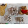 Image 3 : home decor, stone elephant carvings, keyholder, wood carving, misc