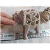 Image 4 : home decor, stone elephant carvings, keyholder, wood carving, misc