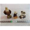 Image 1 : 2 eagles + 1 wolf ornaments