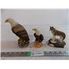 Image 2 : 2 eagles + 1 wolf ornaments