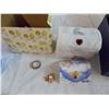Image 2 : Precious Moments Jewellery box, Tiara, Candle holders, pyrex bowl