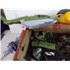 Image 4 : Plastic Toy Military vehicles, alien toy, fish toy, building blocks