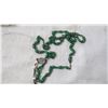 Image 4 : rosary necklace, jade/emerald colored beads