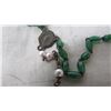 Image 5 : rosary necklace, jade/emerald colored beads