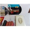 Image 5 : vintage rosary, queen victoria books, choir records, and various religious items