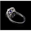 Image 3 : 4.18 ctw Tanzanite and Diamond Ring - 14KT White Gold