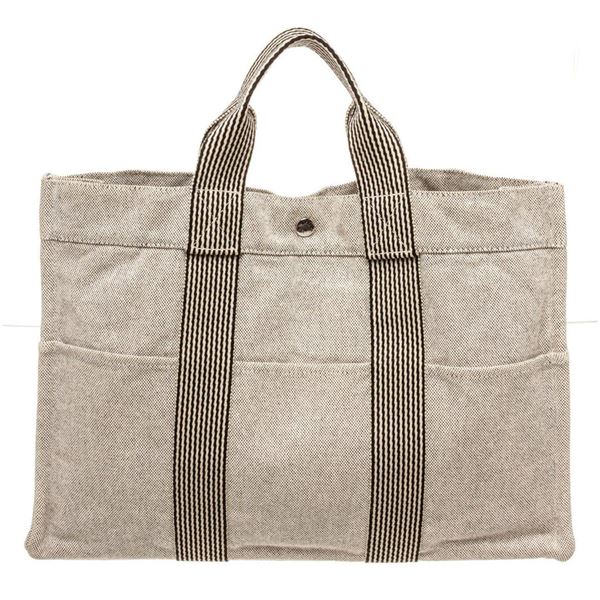 Hermes Grey Herline GM Tote Bag