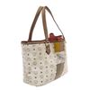 Image 2 : MCM White Visetos Coated Canvas Lion Shopper Tote