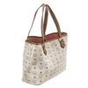Image 4 : MCM White Visetos Coated Canvas Lion Shopper Tote
