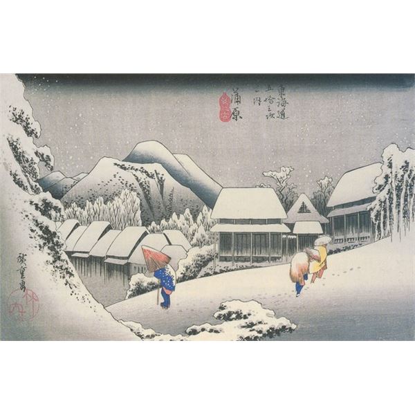 Hiroshige A Village in the Snow