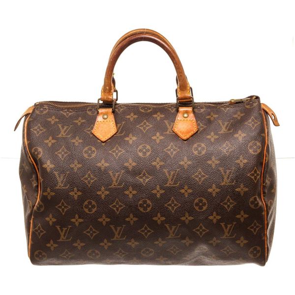 Louis Vuitton Brown Monogram Canvas Speedy 35cm Satchel Bag