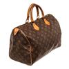 Image 2 : Louis Vuitton Brown Monogram Canvas Speedy 35cm Satchel Bag