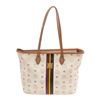 Image 1 : MCM White Lion Shopper Tote Bag