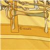Image 3 : Hermes Yellow Mors et Filets Mini Silk Scarf