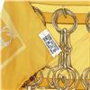 Image 4 : Hermes Yellow Mors et Filets Mini Silk Scarf