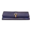 Image 4 : Yves Saint Laurent Purple Leather Flap Wallet