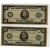 USA 1914 $20 FR-982 #E7478041A, FR-970  #E7478041