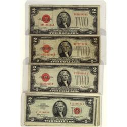 USA 1928 $2(3), 1953 $2(5) and 1963(5). Lot of 12
