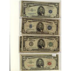 USA 1928A $5 FR-1526(1), FR-1951-A(2) and FR-1951