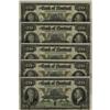 Image 1 : Lot of 5 consecutive numbered notes Bank of Montr