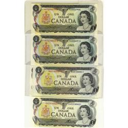 1973 $1 replacement issues.  Lot of 6 notes inclu